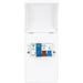 LIVE Electrical EMU4-SP 4 Way IP40 Metal EV Charging Unit with DP 100A Main Switch & 20/40kA 1P+N Surge Protective Device - westbasedirect.com