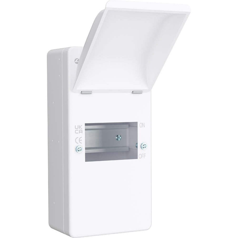 LIVE Electrical EMU4 4-Way IP40 Metal Enclosure with Lid – Steel ...