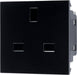 BG EMUKSB Euro Module 13A UK Unswitched Socket - Black - westbasedirect.com