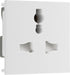 BG EMUNVW Euro Module Universal Unswitched Socket - White - westbasedirect.com