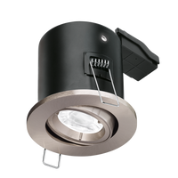 Aurora EN-FD102SN EFD GU10 Adjustable Lock Ring Aluminium Fire-Rated Downlight - Satin Nickel