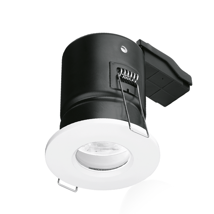 Aurora EN-FD103W EFD GU10 IP65 Aluminium Fire-Rated Downlight - White - westbasedirect.com