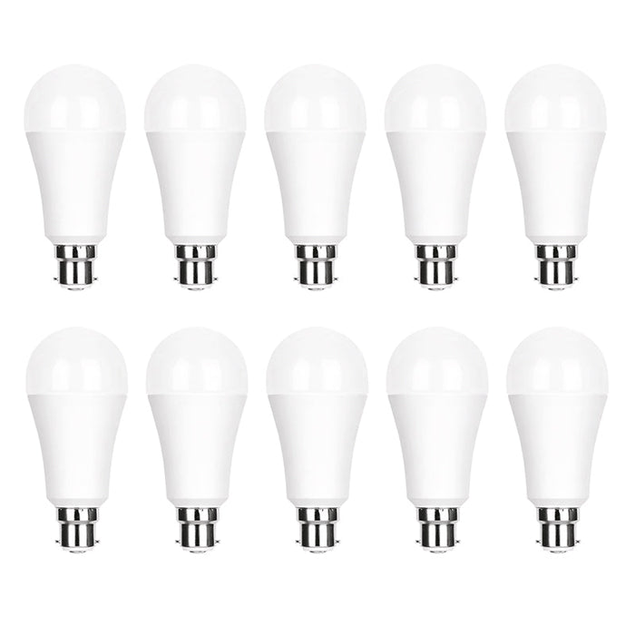 Aurora EN-GLSB2215/40 ECO 230V GLS B22 15W LED Non-Dimmable Lamp 4000K Cool White (10 Pack)