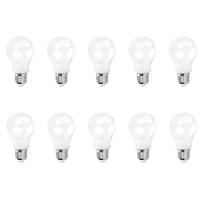 Aurora EN-GLSE279/30 ECO 230V GLS E27 8W LED Non-Dimmable Lamp 3000K Warm White (10 Pack)