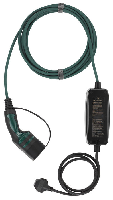 Masterplug EVCM221008 Mode 2 EV Charging Cable 8m 3 Pin UK Plug To Type 2 - westbasedirect.com