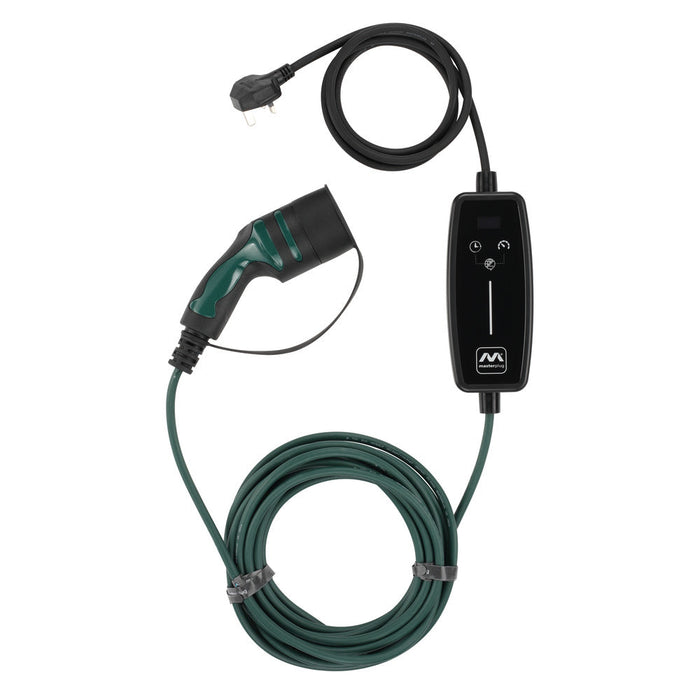 Masterplug EVCM221010 Mode 2 EV Charging Cable 10m 3 Pin UK Plug To Type 2 - westbasedirect.com