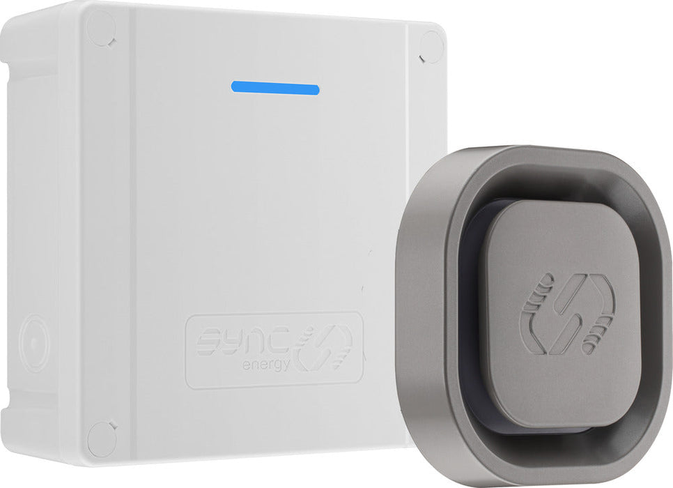Sync Energy EVL7PSG Link EV Charger Surface & Recessed Socket 7.4kW 32A Silver with Plastic Control Box & Wi-Fi + 4G
