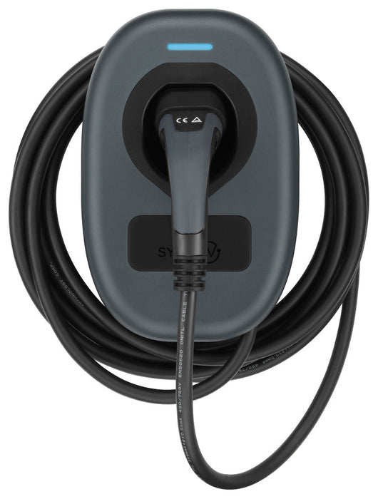 BG SyncEV EVWC2T7G EV Wall Charger 7.4kW Single Phase Type 2 Tethered Wi-Fi, 7.5m cable (incl. CT clamp) - westbasedirect.com