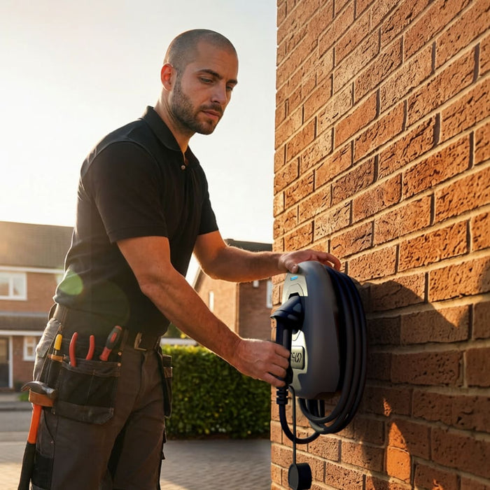Sync Energy EVWC2T7G EV Wall Charger 7.4kW - Tethered with Wi-Fi - westbasedirect.com