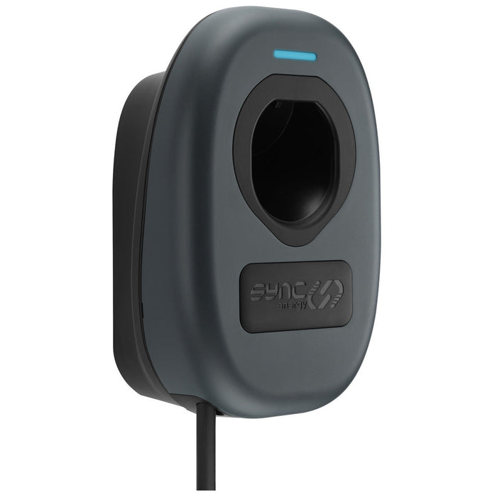 Sync Energy EVWC2T7GG EV Wall Charger 7.4kW Single Phase Type 2 Tethered Wi-Fi + 4G*, 7.5m cable (incl. CT clamp) - westbasedirect.com