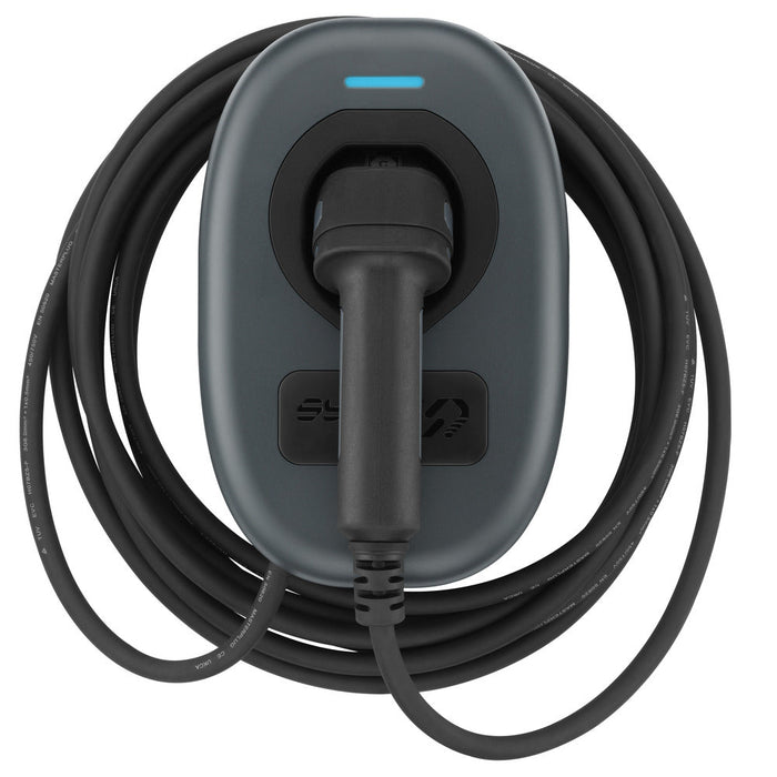 Sync Energy EVWC2T7GG EV Wall Charger 7.4kW Single Phase Type 2 Tethered Wi-Fi + 4G*, 7.5m cable (incl. CT clamp) - westbasedirect.com