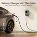 Sync Energy EVWC2T7GG EV Wall Charger 7.4kW Single Phase Type 2 Tethered Wi-Fi + 4G*, 7.5m cable (incl. CT clamp) - westbasedirect.com