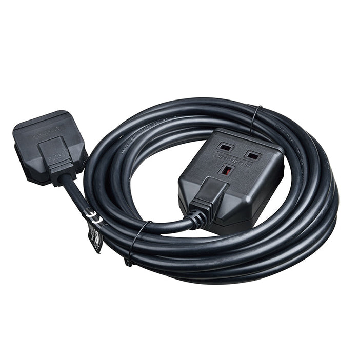 Masterplug 1 Socket 5m 13A Heavy Duty Extension Lead Black - westbasedirect.com