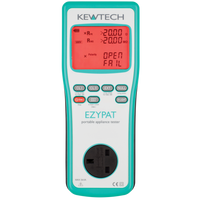 Kewtech EZYPAT Manual PAT Tester, Auto Test Sequence, Battery Powered