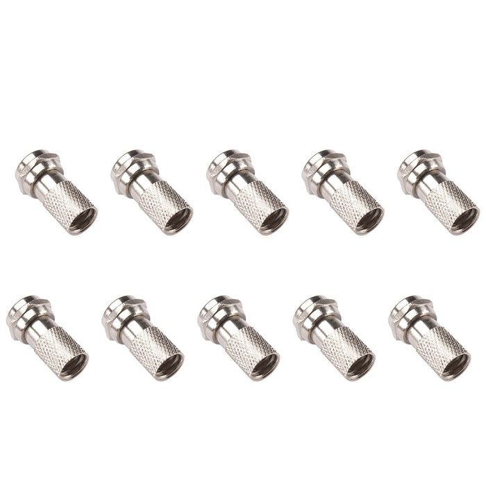 Selectric OXi-GOLD F/PLUG Quick Twist F-Type Satellite Plug (10 Pack)
