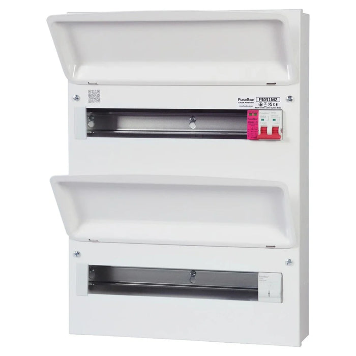 FuseBox F3031MZ 36 Module 31 Way (15/16 Double Bank) Consumer Unit with 100A Main Switch & T2 SPD - westbasedirect.com