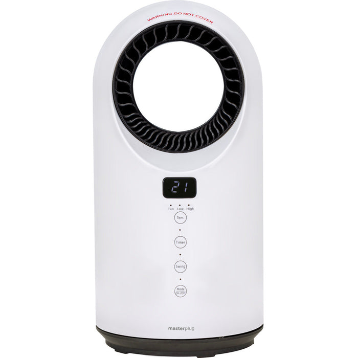 Masterplug FANPTC150WUK Breeze SmartEnergy Bladeless Heater & Fan with Remote Control 1500W White