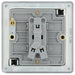 BG FBN12 Flatplate Screwless Single Light Switch 10A - Black Nickel (5 Pack) - westbasedirect.com