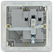 BG FBS21G Flatplate Screwless Single Socket 13A - Grey Insert - Brushed Steel (5 Pack) - westbasedirect.com