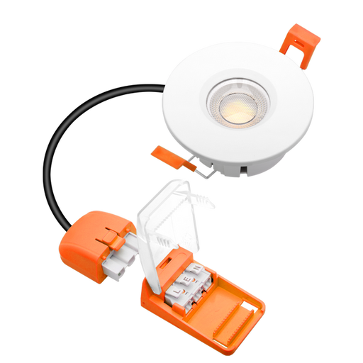 Enlite FD3/CWS 4-6W LED IP65 Fixed Dimmable CCT Fire Rated Downlight White 2700K/3000K/4000K/6500K - westbasedirect.com