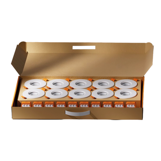 Enlite FD3CP FD3/CWS 4-6W LED IP65 Fixed Dimmable CCT Fire Rated Downlight White 2700K/3000K/4000K/6500K - 10pcs Contractor Pack - westbasedirect.com