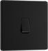 BG FFB13 Flatplate Screwless Intermediate Light Switch 10A - Matt Black - westbasedirect.com