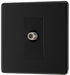 BG FFB64 Flatplate Screwless 1 Gang Satellite Socket - Matt Black - westbasedirect.com