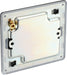 BG FFB94 Flatplate Screwless Single Blanking Plate - Matt Black - westbasedirect.com