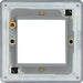 BG FFBEMS2 Flatplate Screwless Twin Euro Module Faceplate - Matt Black - westbasedirect.com