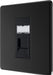 BG FFBRJ451 Flatplate Screwless RJ45 Single Data Outlet Socket - Matt Black - westbasedirect.com