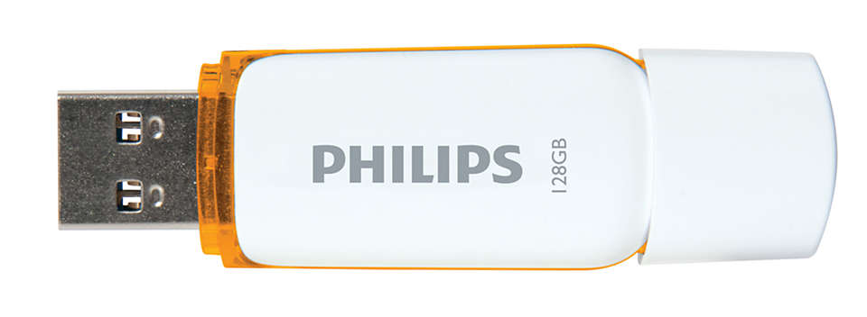 Philips USB 2.0 128GB Snow Edition Orange - westbasedirect.com