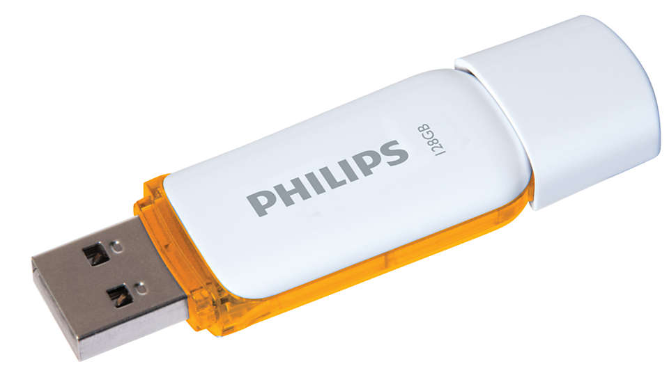 Philips USB 2.0 128GB Snow Edition Orange - westbasedirect.com