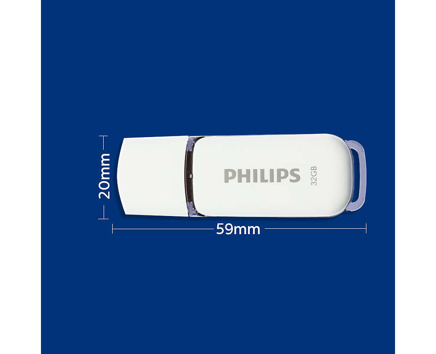 Philips USB 2.0 32GB Snow Edition Grey - westbasedirect.com