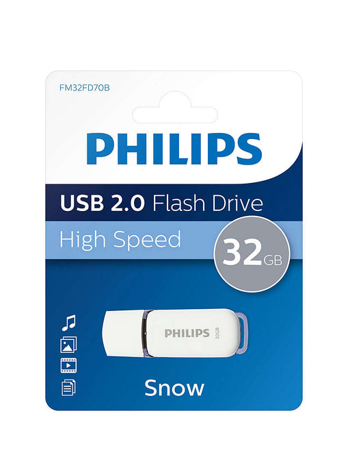 Philips USB 2.0 32GB Snow Edition Grey - westbasedirect.com