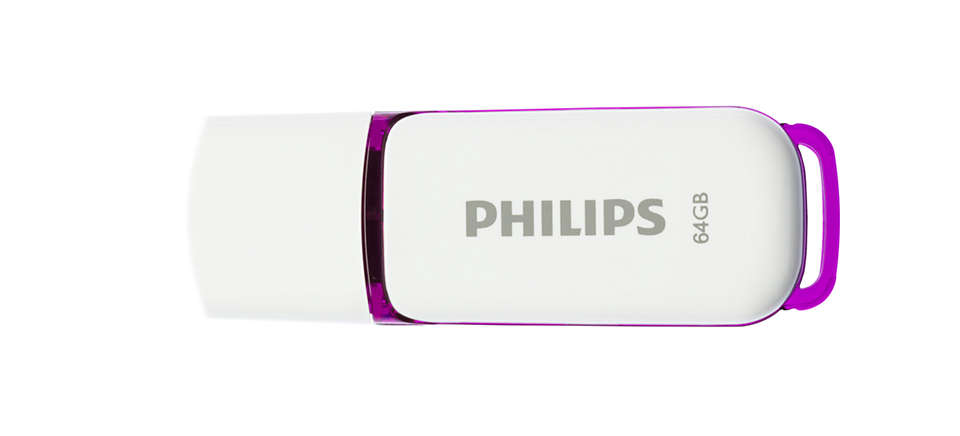 Philips USB 2.0 64GB Snow Edition Purple - westbasedirect.com