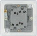 BG FPC42 Flatplate Screwless Double Light Switch 10A - Polished Chrome (5 Pack) - westbasedirect.com