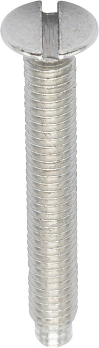 BG FPFS26/10 M3.5 x 26mm Flat Head Screws (10 Pack) - Brushed Steel - westbasedirect.com