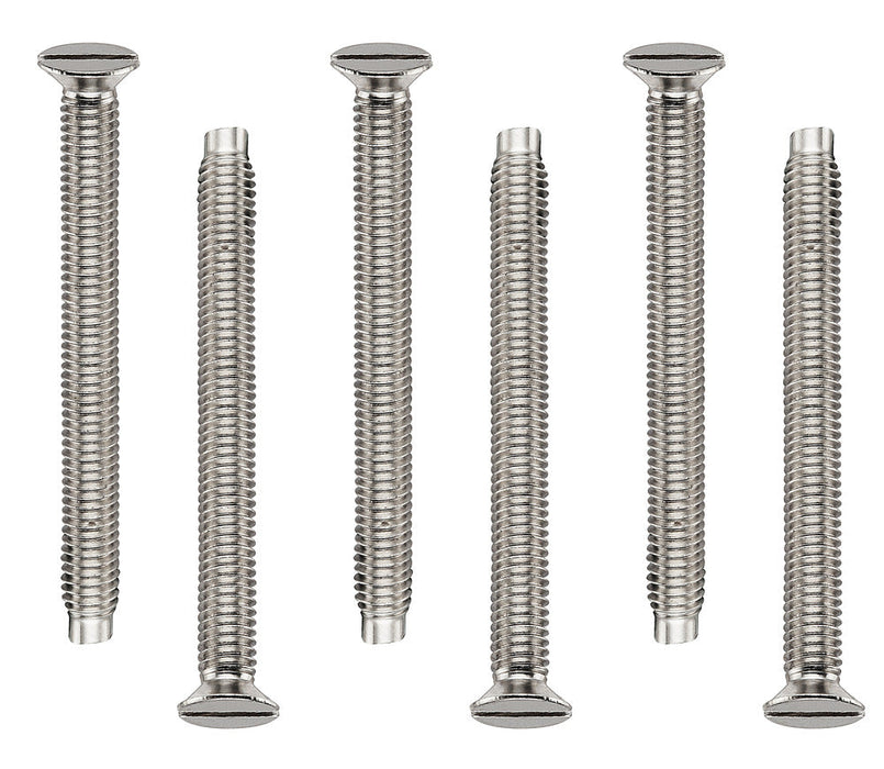 BG FPFS36/10 M3.5 x 36mm Flat Head Screws (10 Pack) - Brushed Steel - westbasedirect.com