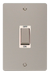 Click Define FPPN502WH Flat Plate 45A Ingot 2G Double Pole Switch (Vertical) - Pearl Nickel (White) - westbasedirect.com