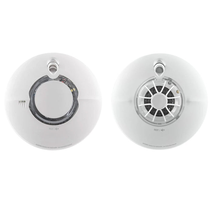 FireAngel Battery Powered FS2126-T 1x Multi-Sensor Smoke & FS1226-T 1x Heat Alarm with 10Yr Sealed Lithium Battery