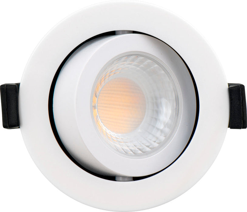 Luceco FTA6WD2W FType MK2 4W/6W 690lm Power Change & CCT Change 3000K/4000K Dim2Warm IP20 White - Adjustable - westbasedirect.com