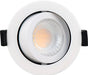 Luceco FTA6WD2W FType MK2 4W/6W 690lm Power Change & CCT Change 3000K/4000K Dim2Warm IP20 White - Adjustable - westbasedirect.com