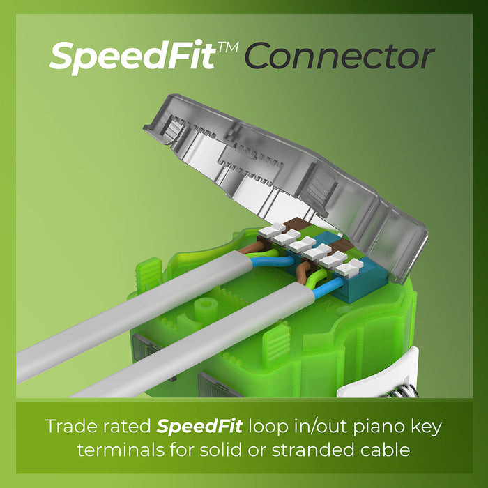 Luceco FTF6WCCT FType MK2 4W/6W 750lm Power Change & 4 Colour CCT 2700K/3000K/4000K/6000K Dimmable IP65 White - Flat (6 Pack)