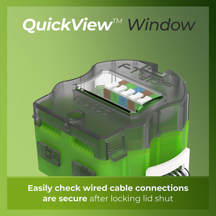 Luceco FTF6WCCT FType MK2 4W/6W 750lm Power Change & 4 Colour CCT 2700K/3000K/4000K/6000K Dimmable IP65 White - Flat (6 Pack)