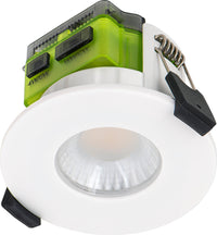 Luceco FTF6WD2W FType MK2 4W/6W 690lm Power Change & CCT Change 3000K/4000K Dim2Warm Dimmable IP65 White - Flat