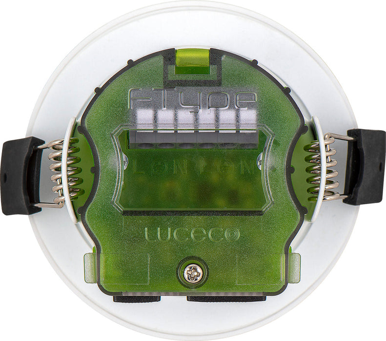 Luceco FTF6WD2W FType MK2 4W/6W 690lm Power Change & CCT Change 3000K/4000K Dim2Warm Dimmable IP65 White - Flat (6 Pack)