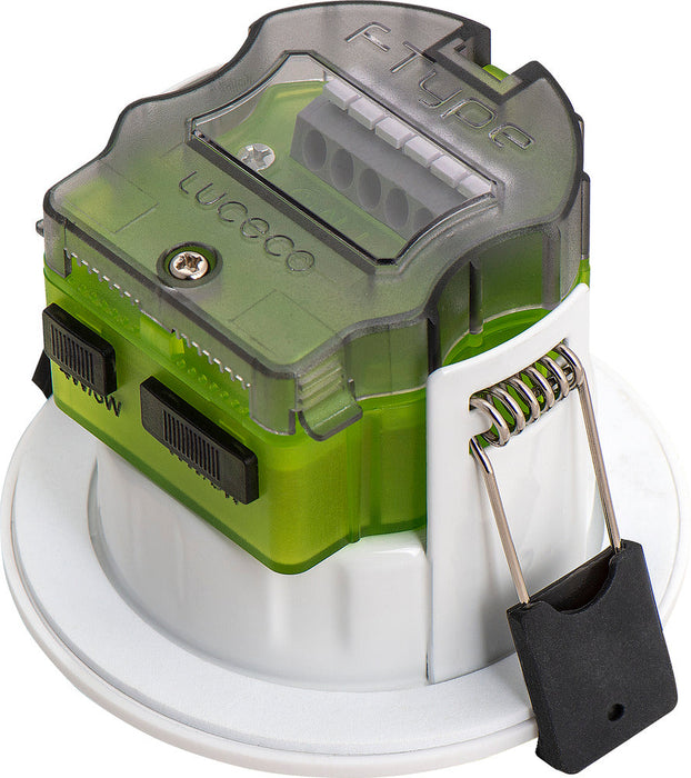 Luceco FTF6WD2W FType MK2 4W/6W 690lm Power Change & CCT Change 3000K/4000K Dim2Warm Dimmable IP65 White - Flat (10 Pack)