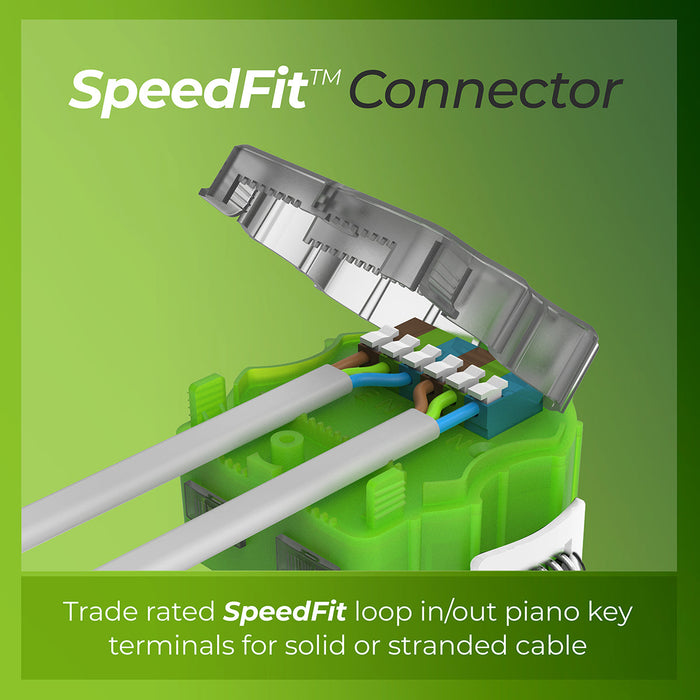 Luceco FTF6WD2W FType MK2 4W/6W 690lm Power Change & CCT Change 3000K/4000K Dim2Warm Dimmable IP65 White - Flat (10 Pack)