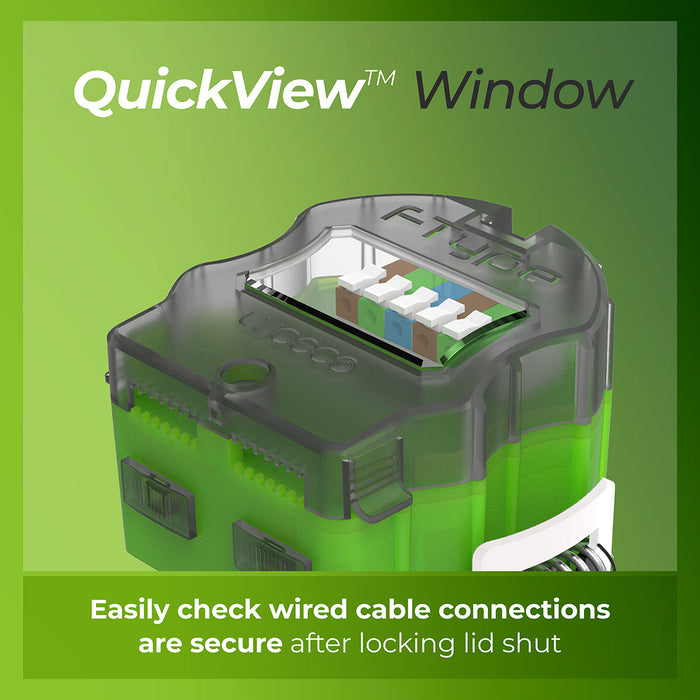 Luceco FTF6WD2W FType MK2 4W/6W 690lm Power Change & CCT Change 3000K/4000K Dim2Warm Dimmable IP65 White - Flat (6 Pack)