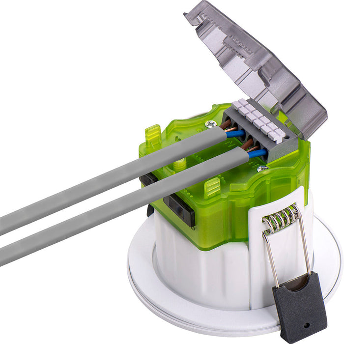 Luceco FTR6WCCT FType MK2 4W/6W 750lm Power Change & 4 Colour CCT 2700K/3000K/4000K/6000K Dimmable IP65 White - Regressed (10 Pack)